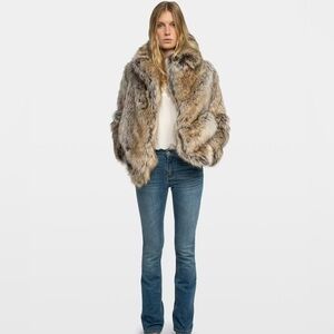 Zadig and Voltaire Faune Women's short Faux Fur Coat